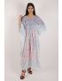 Hand Block Printed Cotton Kaftan - YT-HBPD-KFTN-0001