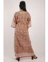 Hand Block Printed Cotton Kaftan - YT-HBPD-KFTN-0004