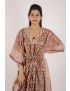 Hand Block Printed Cotton Kaftan - YT-HBPD-KFTN-0004